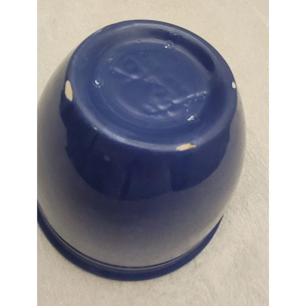 VINTAGE Fiesta Ware BLUE #1 Nesting Mixing Bowl Fiestaware - -small chip